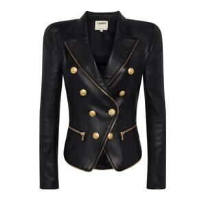 L'agence Ottilie Leather Blazer